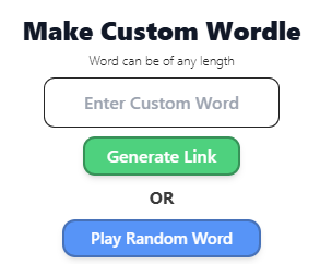 Custom Wordle