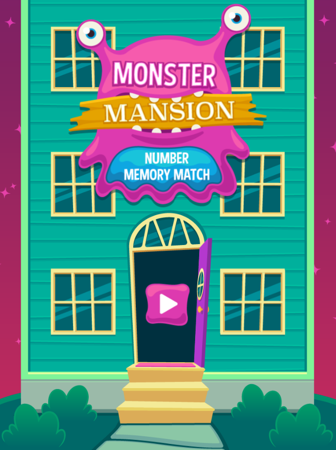 Monster Mansion: Number Memory Match